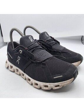 On Cloud 5 Womens Size 6 Black Athletic Shoes Running Walking Lightweight